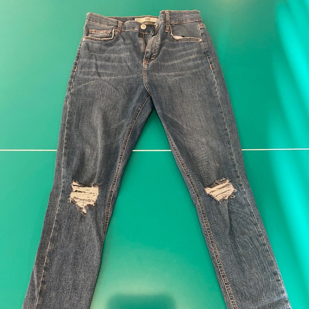 Topshop Jaime Ripped Moto Jean